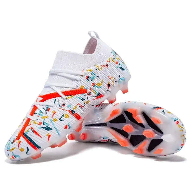 Homens sapatos de futebol longos picos chuteiras de futebol sapatos esportivos indoor botas de futebol profissional transporte da gota unisex respirável macio