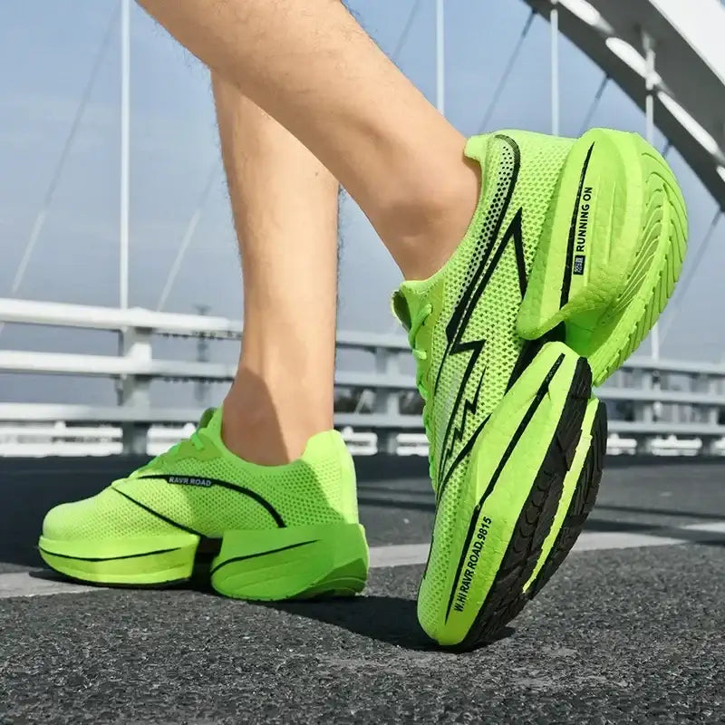 Homens tênis competitivos placa de carbono sapatos esportivos luz respirável sapatos de treinamento atlético desportivo jogging tênis caminhada
