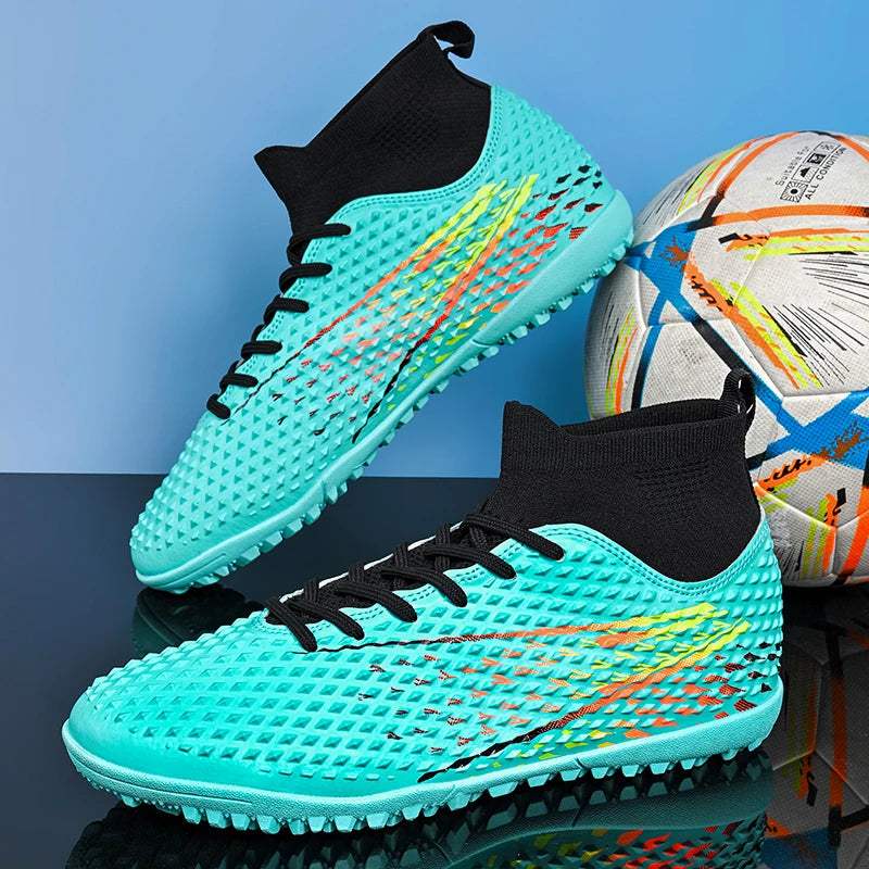 Moda masculina profissional sapatos de futebol juventude esportes confortáveis indoor ginásio sapatos esportivos 2025 anti deslizamento sapatos de futebol