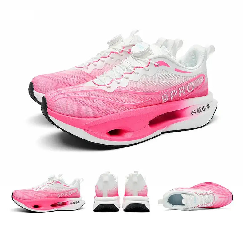 Speciality Carbon Plate Sports Running Shoes Marathon Air Cushion Men Breathable Lightweight Women Comfortable Nonskid Sneakers
