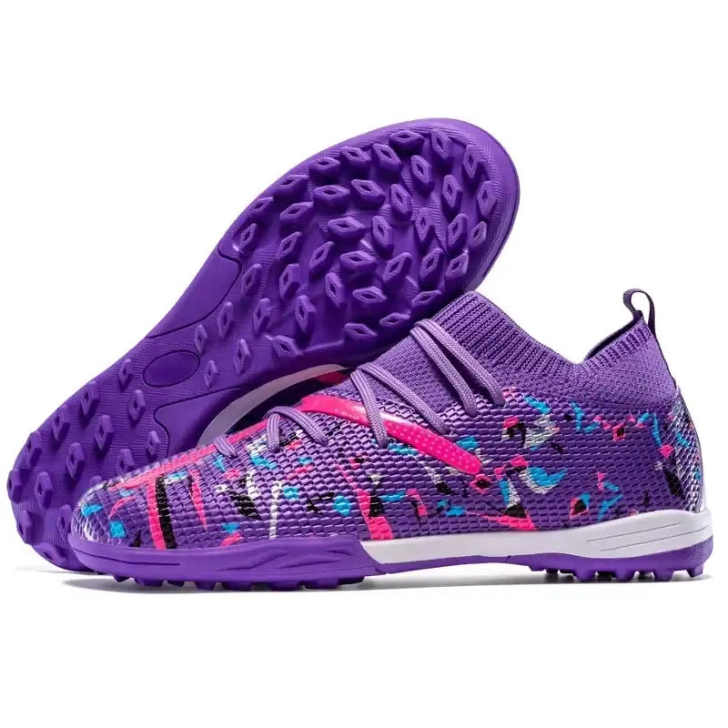 Homens sapatos de futebol longos picos chuteiras de futebol sapatos esportivos indoor botas de futebol profissional transporte da gota unisex respirável macio