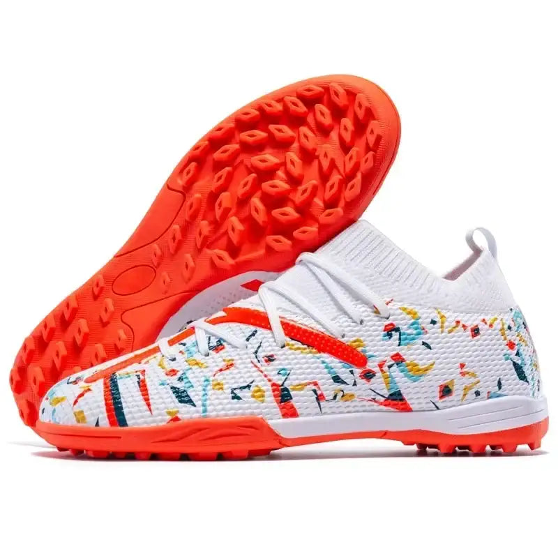 Homens sapatos de futebol longos picos chuteiras de futebol sapatos esportivos indoor botas de futebol profissional transporte da gota unisex respirável macio
