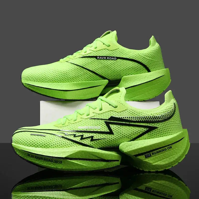 Homens tênis competitivos placa de carbono sapatos esportivos luz respirável sapatos de treinamento atlético desportivo jogging tênis caminhada