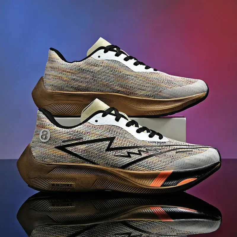 Sapatos esportivos masculinos palma completa placa de carbono tênis de corrida masculino e feminino maratona corrida absorção de choque sapatos de treinamento de atletismo