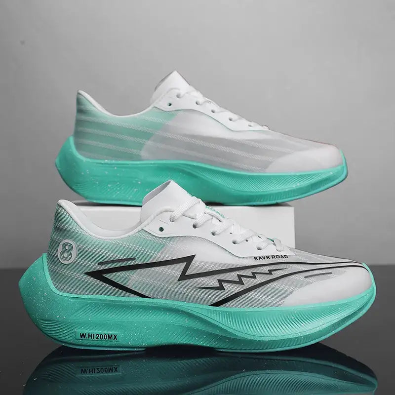 Sapatos esportivos masculinos palma completa placa de carbono tênis de corrida masculino e feminino maratona corrida absorção de choque sapatos de treinamento de atletismo