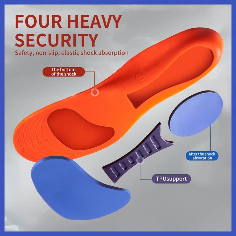 Orthopedic Insoles for Shoes Men Women Brand Arch Support Air Insole for Feet Shock-absorbing Baskets Sport Running Shoe Sole